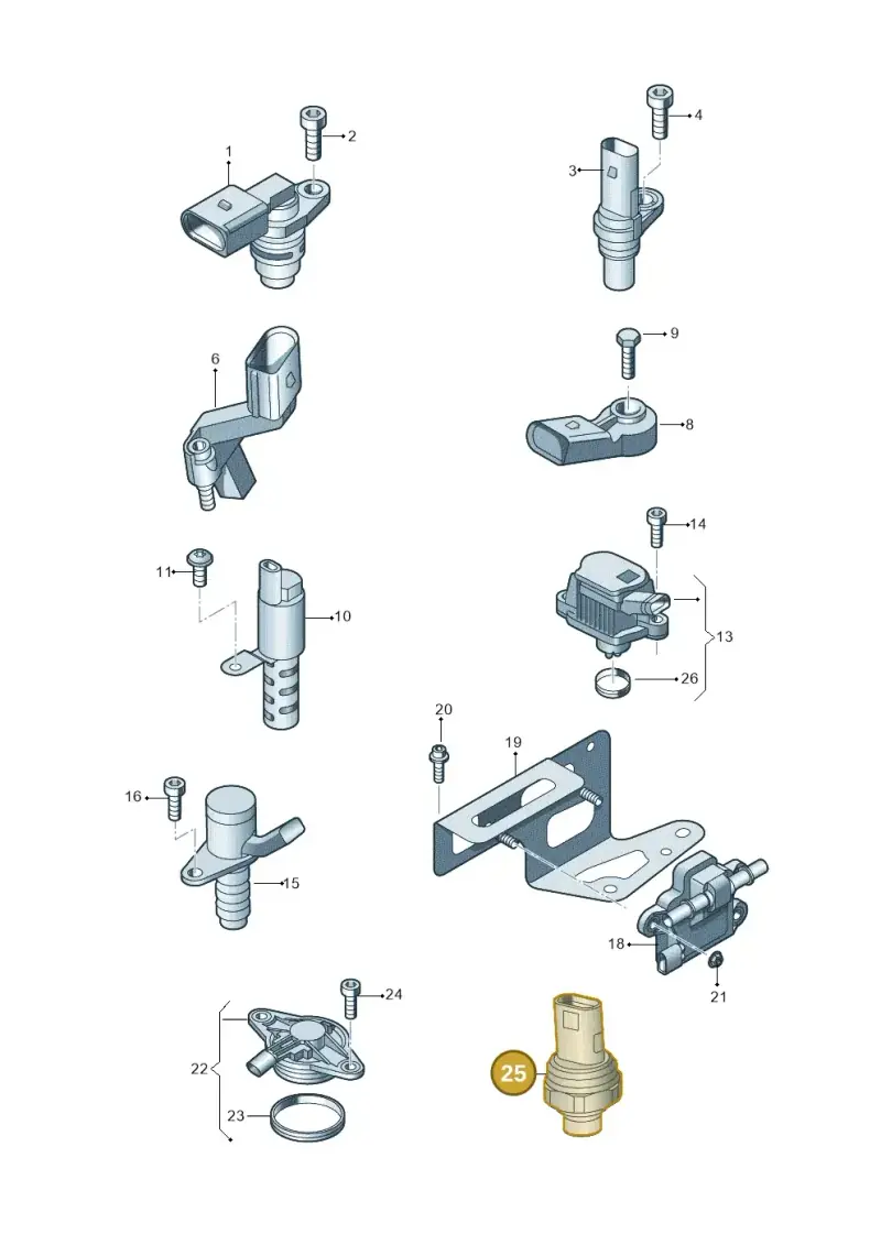 05E906277A — Skoda Fabia (2021-) diagram 827906300, position 25