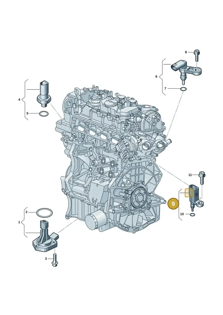 05E919501E — Skoda Kodiaq (2024-) diagram 907660006, position 9