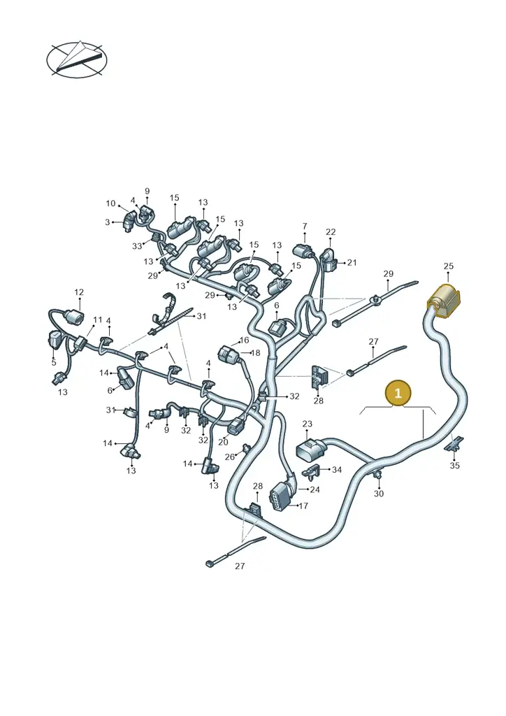 05E971610R — Skoda Kamiq (2019-) diagram 813971080, position 1