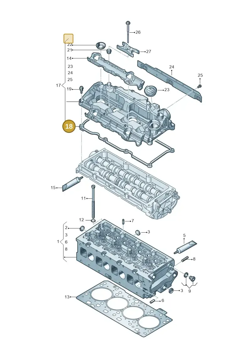 05L103483E — Skoda Kodiaq (2024-) diagram 793103066, position 18