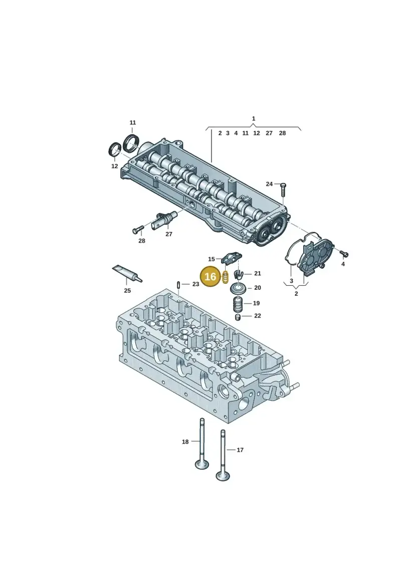 05L109521 — Skoda Superb Combi (2023-) diagram 884109045, position 16
