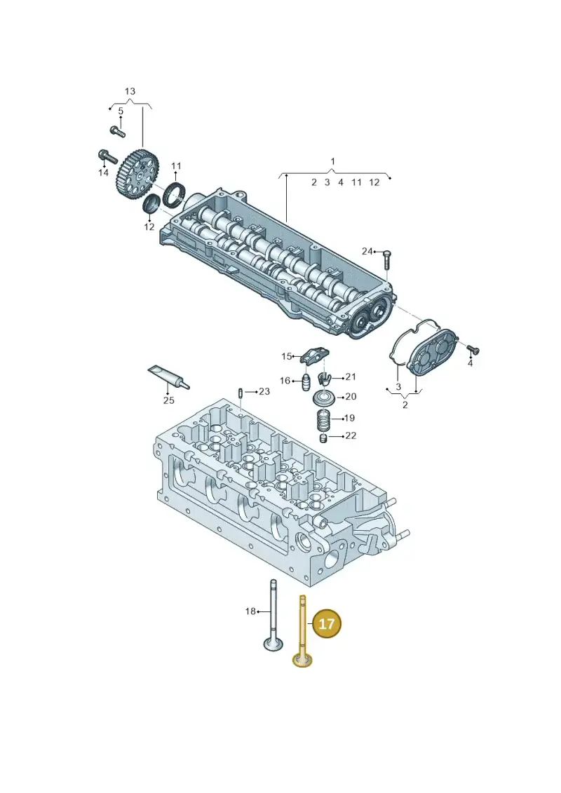 05L109601A — Skoda Octavia (2019-2024) diagram 862109350, position 17
