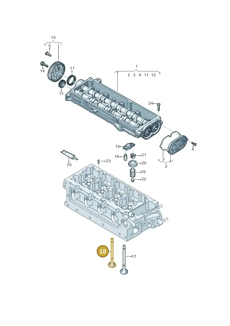 05L109611E — Skoda Octavia (2019-2024) diagram 862109350, position 18