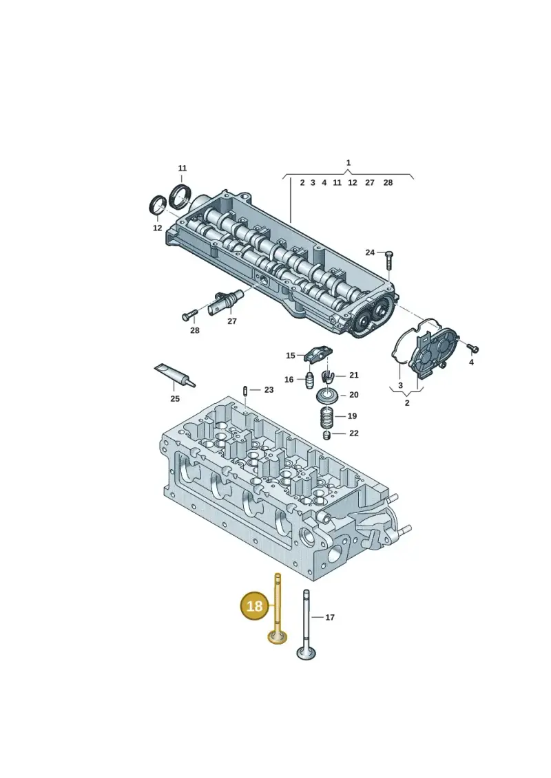 05L109611E — Skoda Superb Combi (2023-) diagram 884109045, position 18