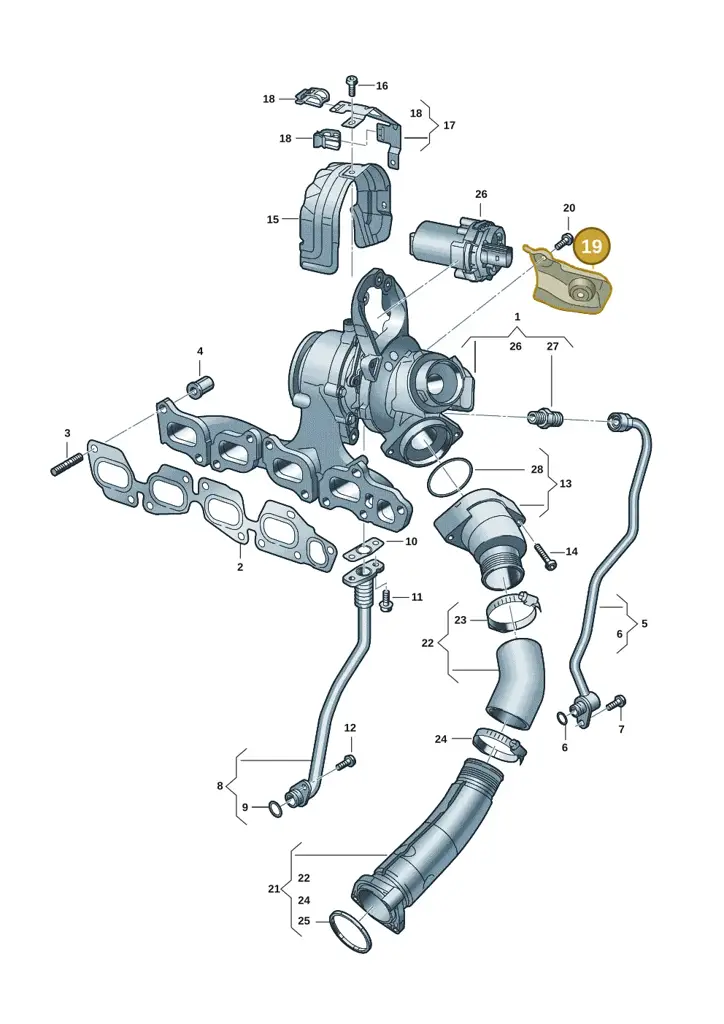 05L129969H — Skoda Kodiaq (2024-) diagram 5h0145500, position 19