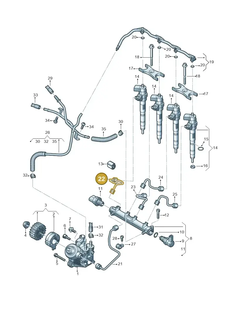 05L130301 — Skoda Karoq (2017-2022) diagram 596130460, position 22