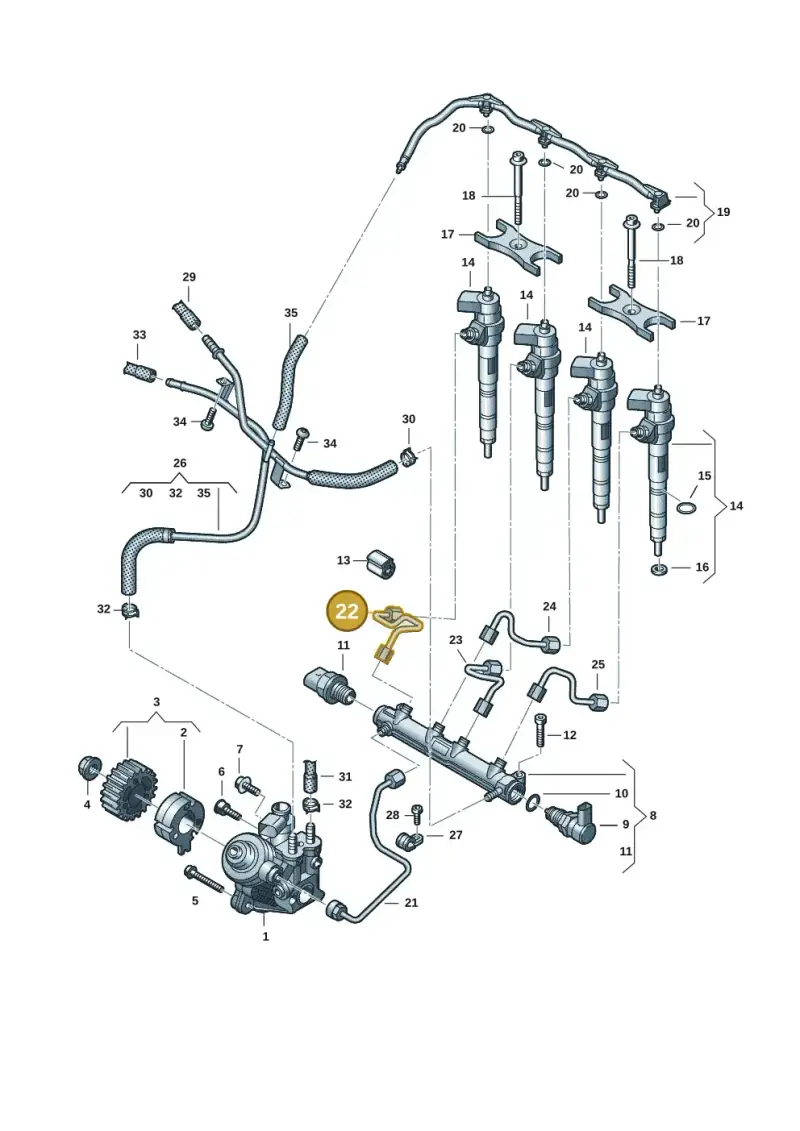 05L130301 — Skoda Kodiaq (2024-) diagram 2ka130010, position 22