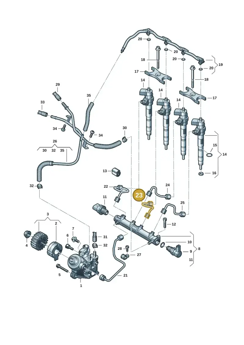 05L130302A — Skoda Kodiaq (2024-) diagram 2ka130010, position 23