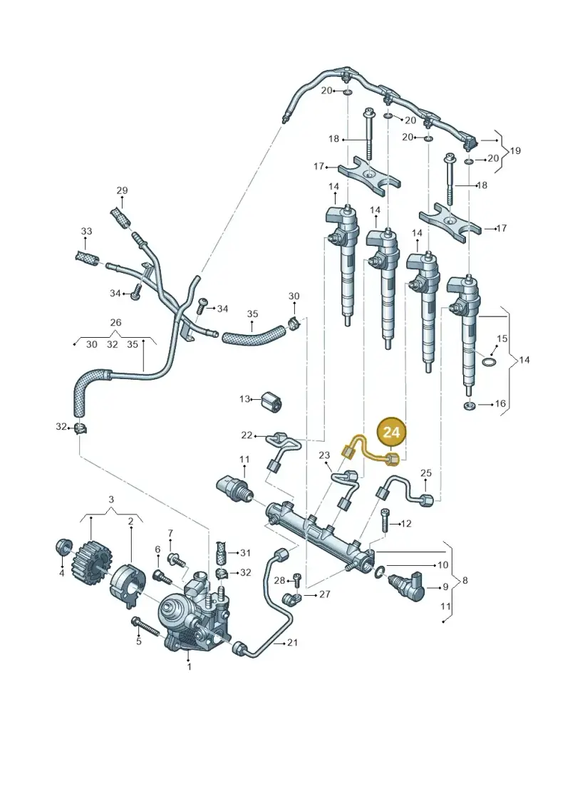 05L130303 — Skoda Karoq (2017-2022) diagram 596130460, position 24