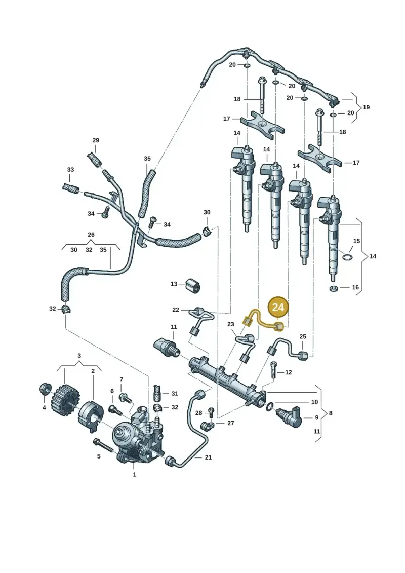05L130303 — Skoda Kodiaq (2024-) diagram 2ka130010, position 24