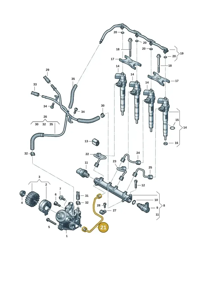05L130321B — Skoda Kodiaq (2024-) diagram 2ka130010, position 21
