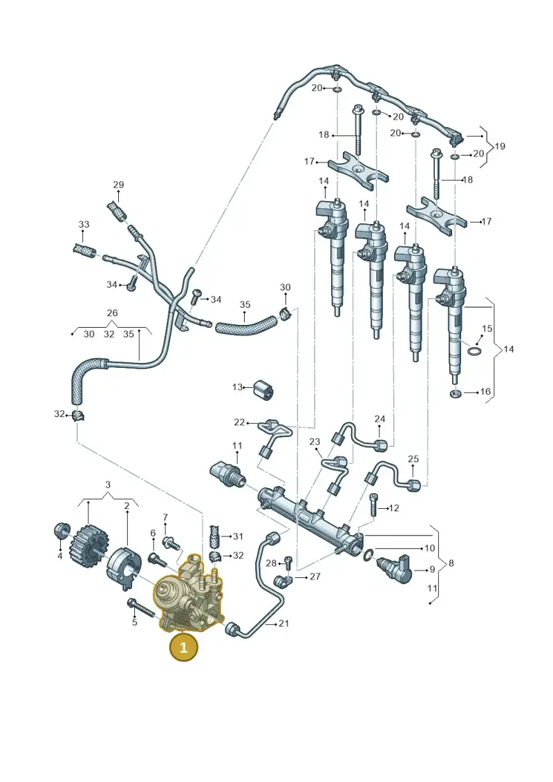 05L130755 — Skoda Karoq (2017-2022) diagram 596130460, position 1
