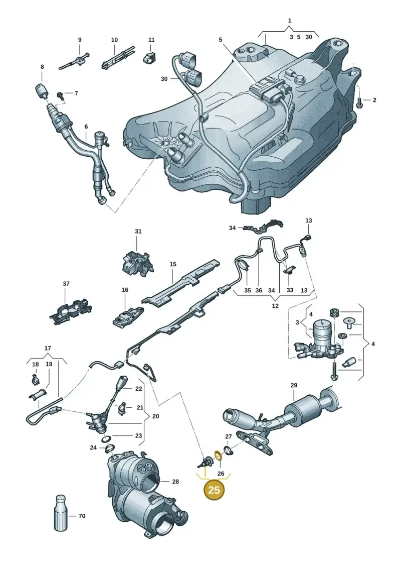 05L131113AD — Skoda Octavia (2019-2024) diagram 585253102, position 25