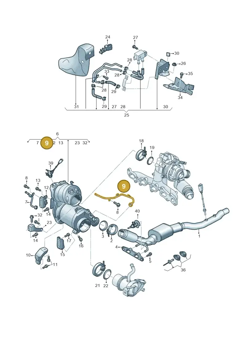 05L131582J — Skoda Octavia (2019-2024) diagram 884253082, position 9