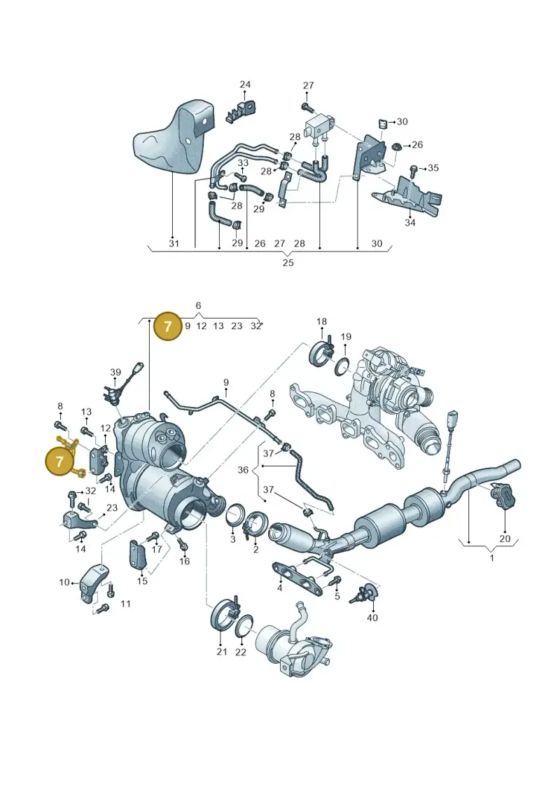 05L131582L — Skoda Octavia (2019-2024) diagram 793253054, position 7