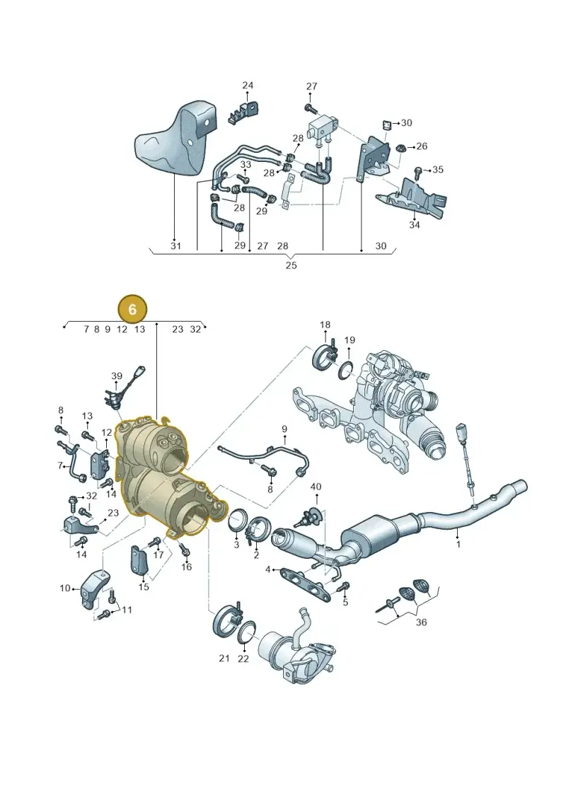 05L131602EX — Skoda Octavia (2019-2024) diagram 884253082, position 6