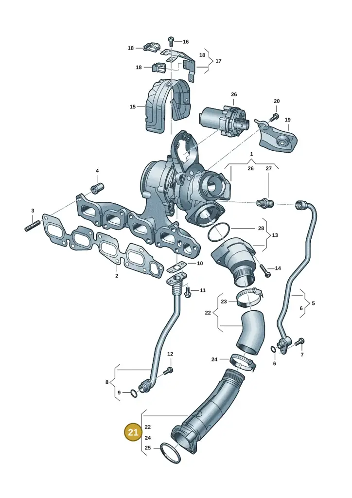 05L145762D — Skoda Kodiaq (2024-) diagram 5h0145500, position 21