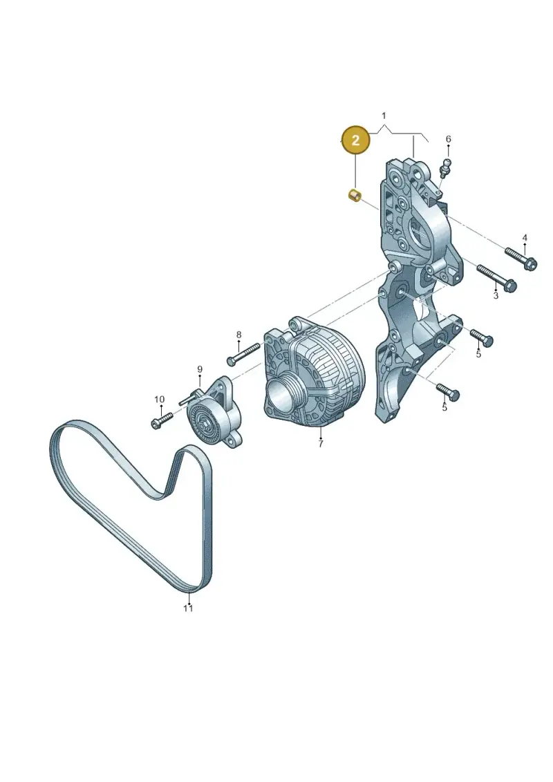 05L903263 — Skoda Superb Combi (2023-) diagram 745903450, position 2