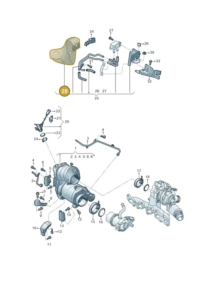 05L971461E — Skoda Kodiaq (2024-) diagram 3j0253162, position 28