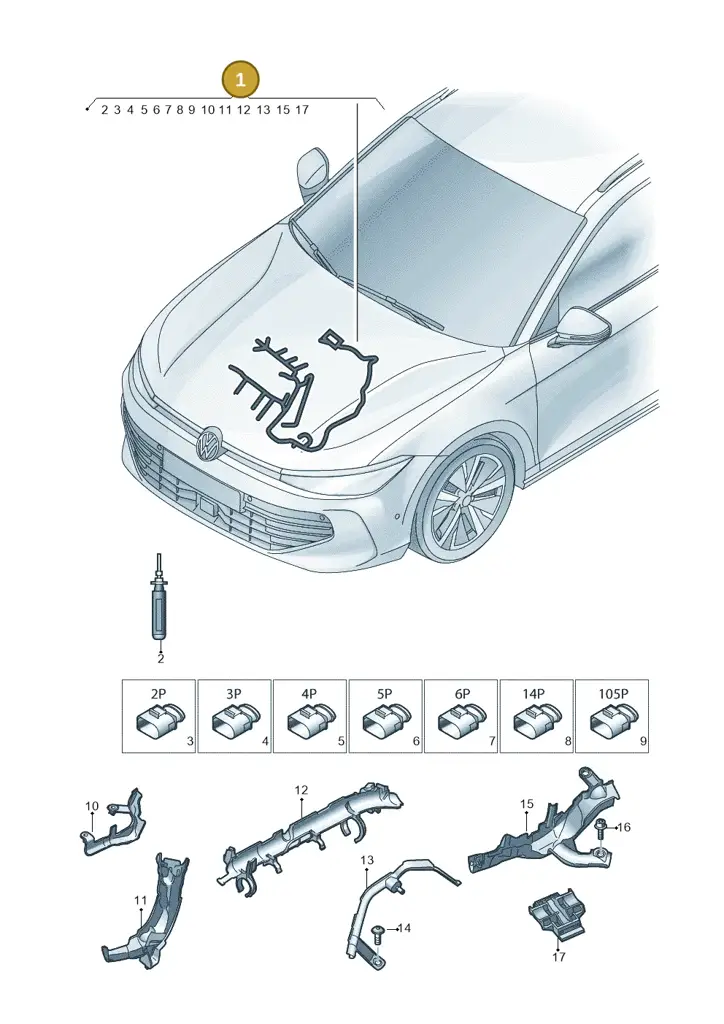 05L972610M — Skoda Kodiaq (2024-) diagram 3j0971285, position 1