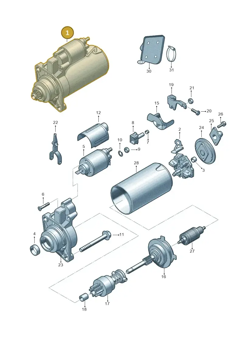 068911024F — Skoda SUPERB                 02> (2001-) diagram 265911010, position 1