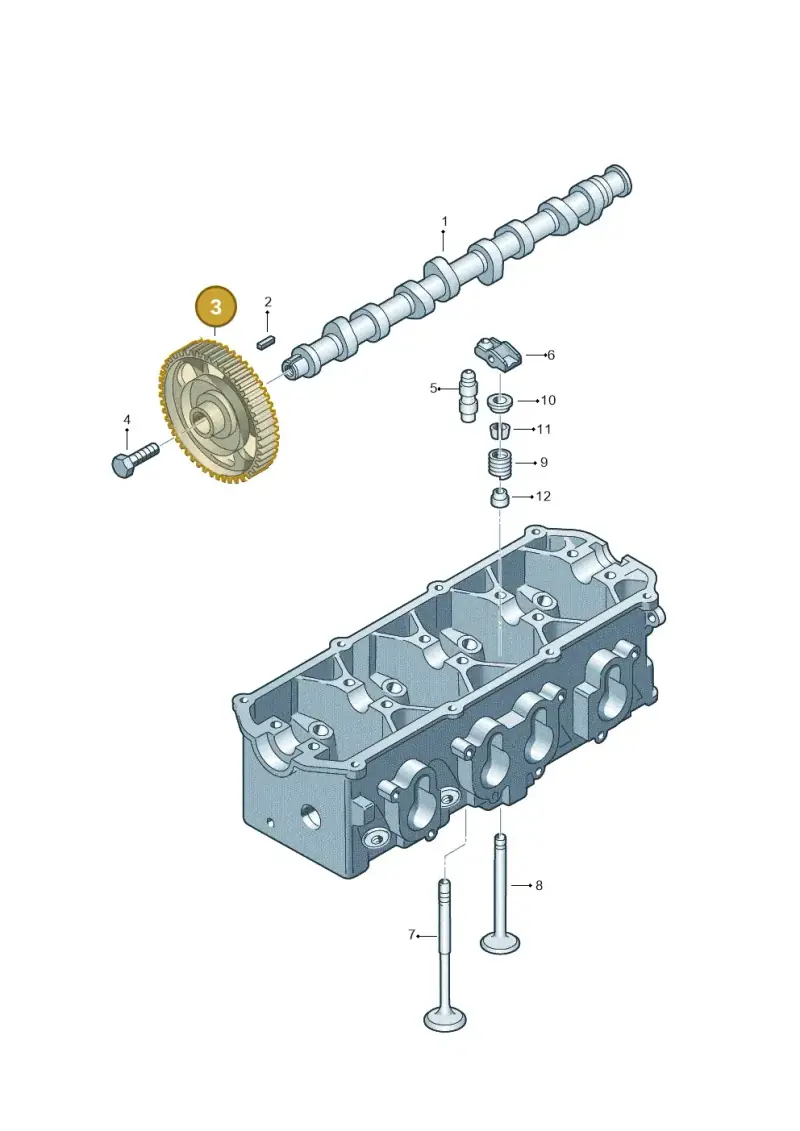 06A109105C — Skoda Octavia ambiente (2008-2013) diagram 195109150, position 3
