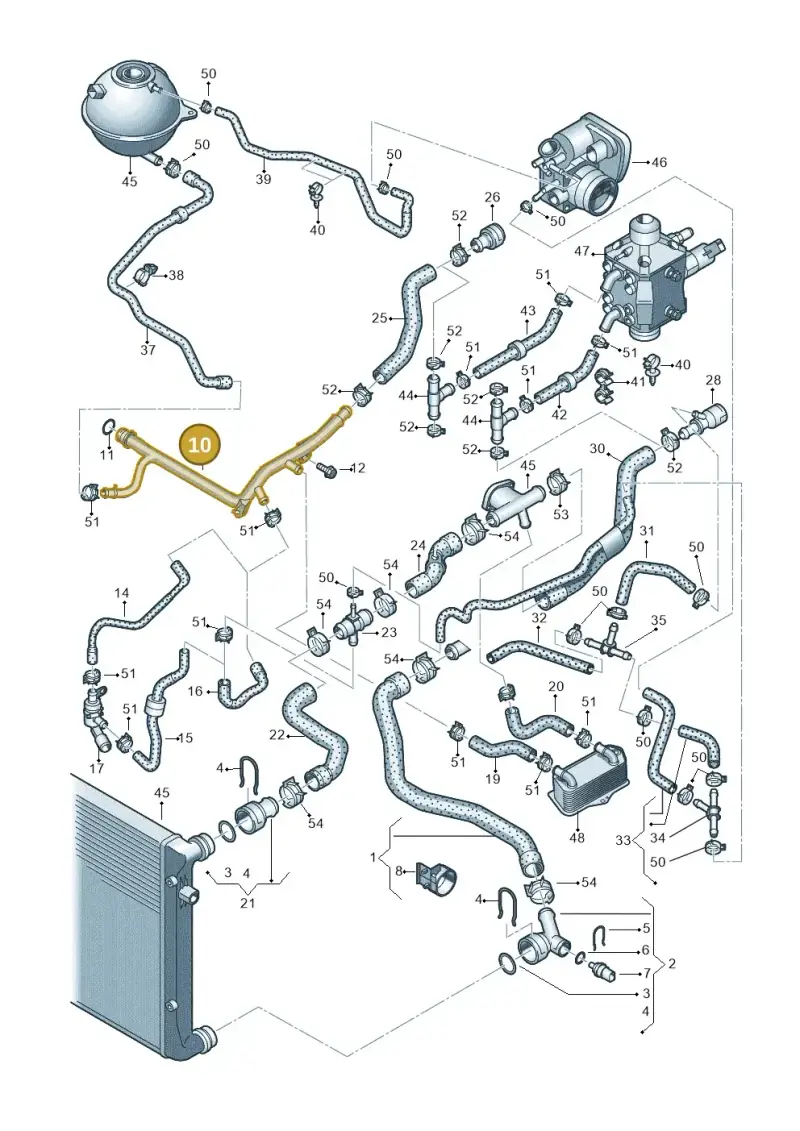 06A121065DE — Skoda Octavia ambiente (2008-2013) diagram 649121200, position 10