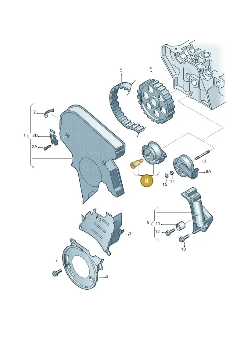 06A198119B — Skoda OCTAVIA/COMBI/4X4 (1996-2000) diagram 194109650, position 8