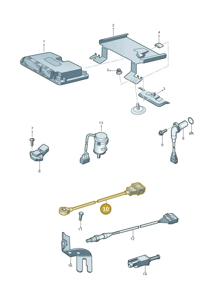 06A905377C — Skoda OCTAVIA/COMBI/4X4      01> (2000-) diagram 252906000, position 10