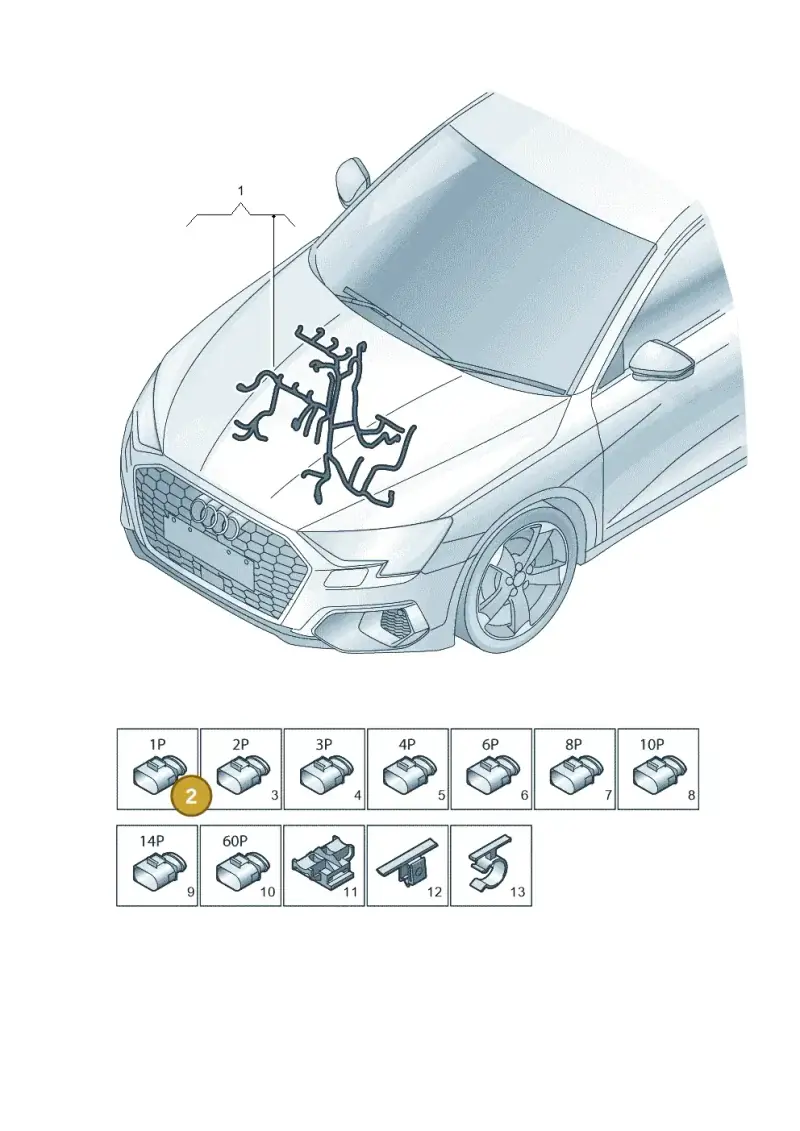 06A971921B — Skoda Octavia (2019-2024) diagram 596971100, position 2
