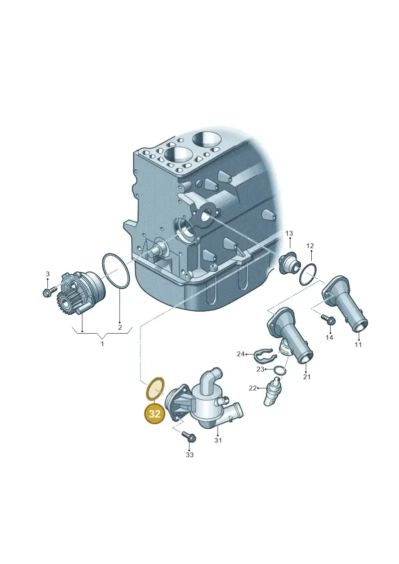 06B121119B — Skoda Yeti (2013-2017) diagram 649121090, position 32
