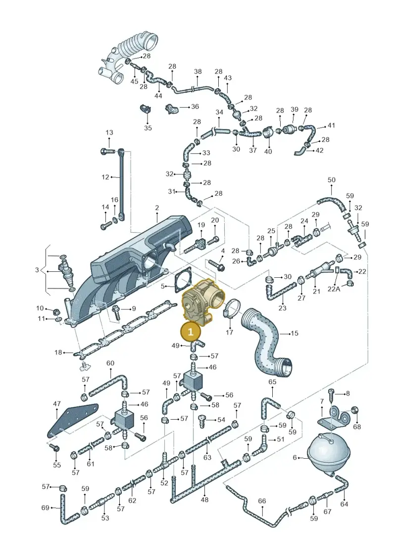 06B133062M — Skoda SUPERB                 02> (2001-) diagram 195133270, position 1
