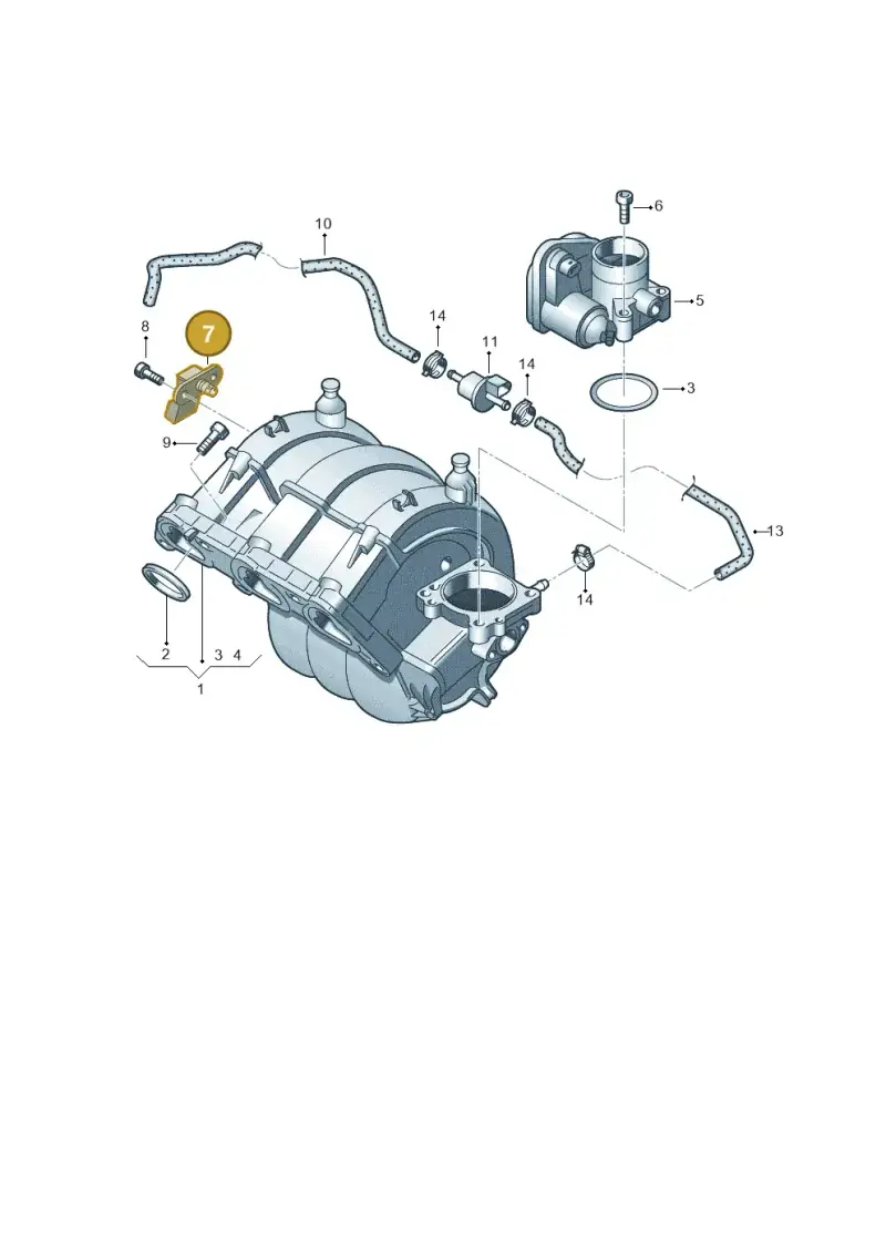 06B906051 — Skoda Roomster (2010-2015) diagram 481133160, position 7