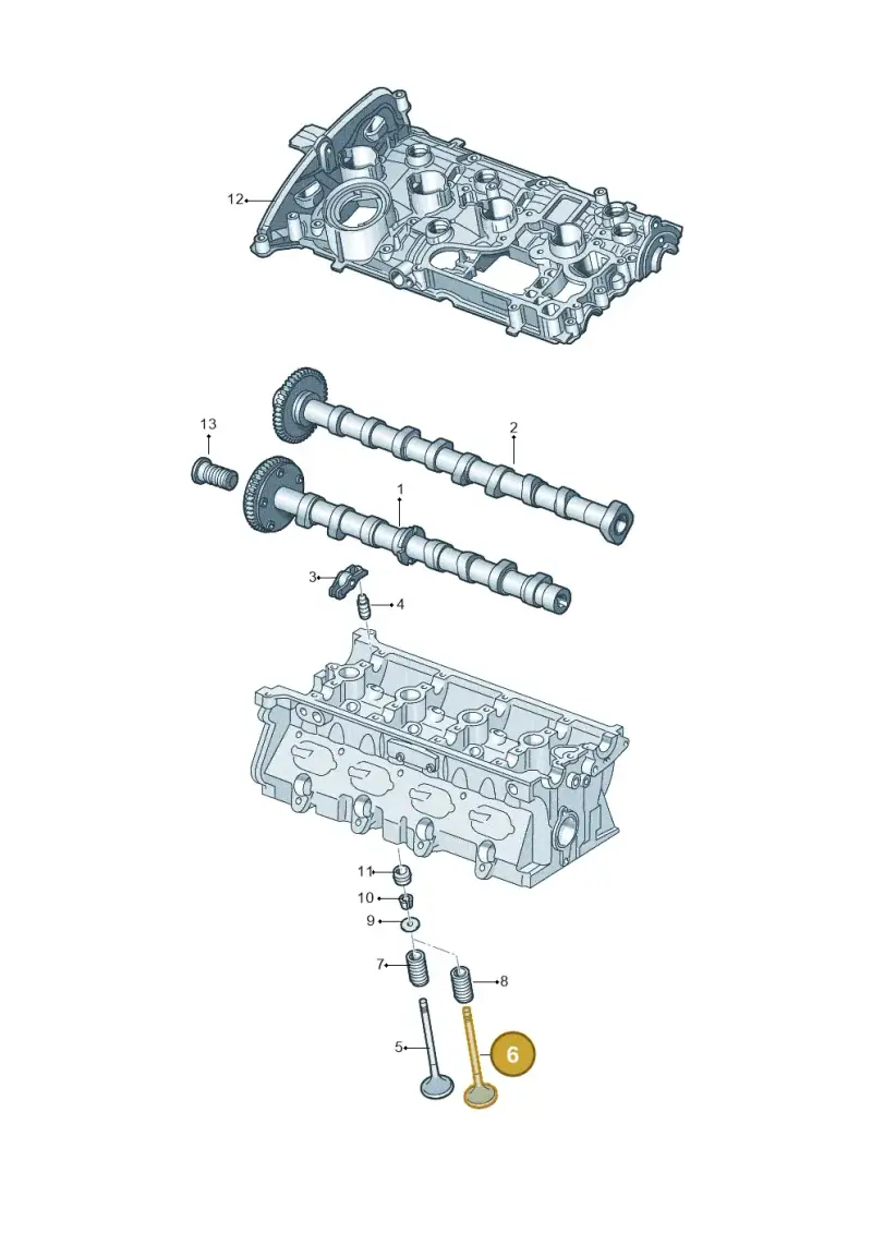06E109611N — Skoda Kodiaq (2016-2024) diagram 691109050, position 6