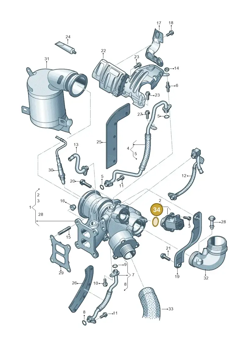 06E145117A — Skoda Kodiaq (2018-2022) diagram 746145500, position 34