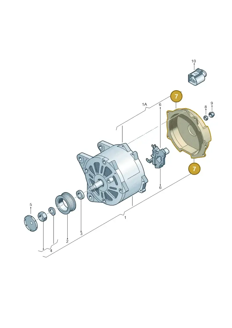 06F903193A — Skoda Yeti (2013-2017) diagram 631903000, position 7