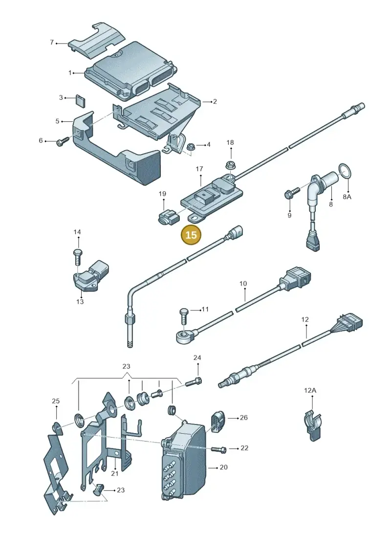 06F906088D — Skoda OCTAVIA/COMBI/4X4      04> (2004-) diagram 419906300, position 15