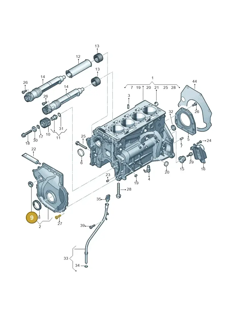 06H115418AA — Skoda Kodiaq (2024-) diagram 746103100, position 9