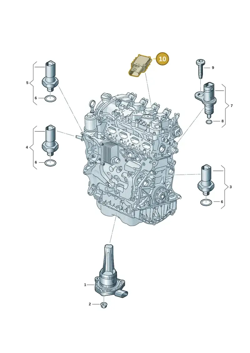 06H906052B — Skoda Kodiaq (2024-) diagram 907660015, position 10