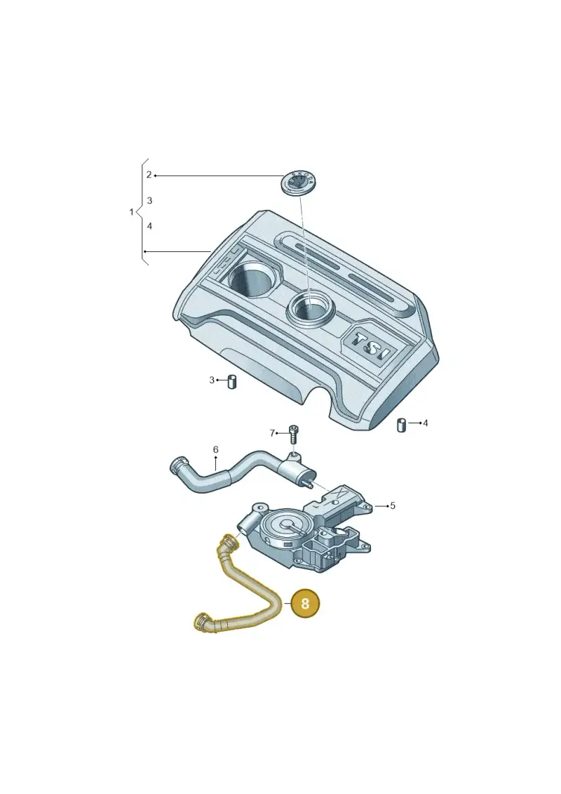 06J103221 — Skoda Yeti (2013-2017) diagram 419103860, position 8