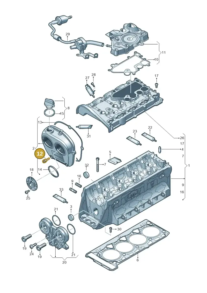 06J103831 — Skoda Kodiaq (2024-) diagram 724103200, position 12