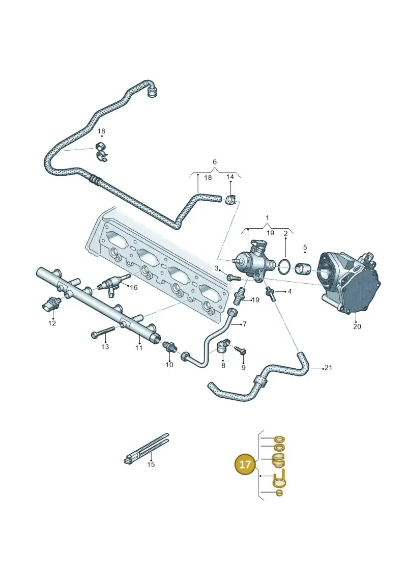 06J133036F — Skoda Superb Combi (2015-2024) diagram 884133550, position 17