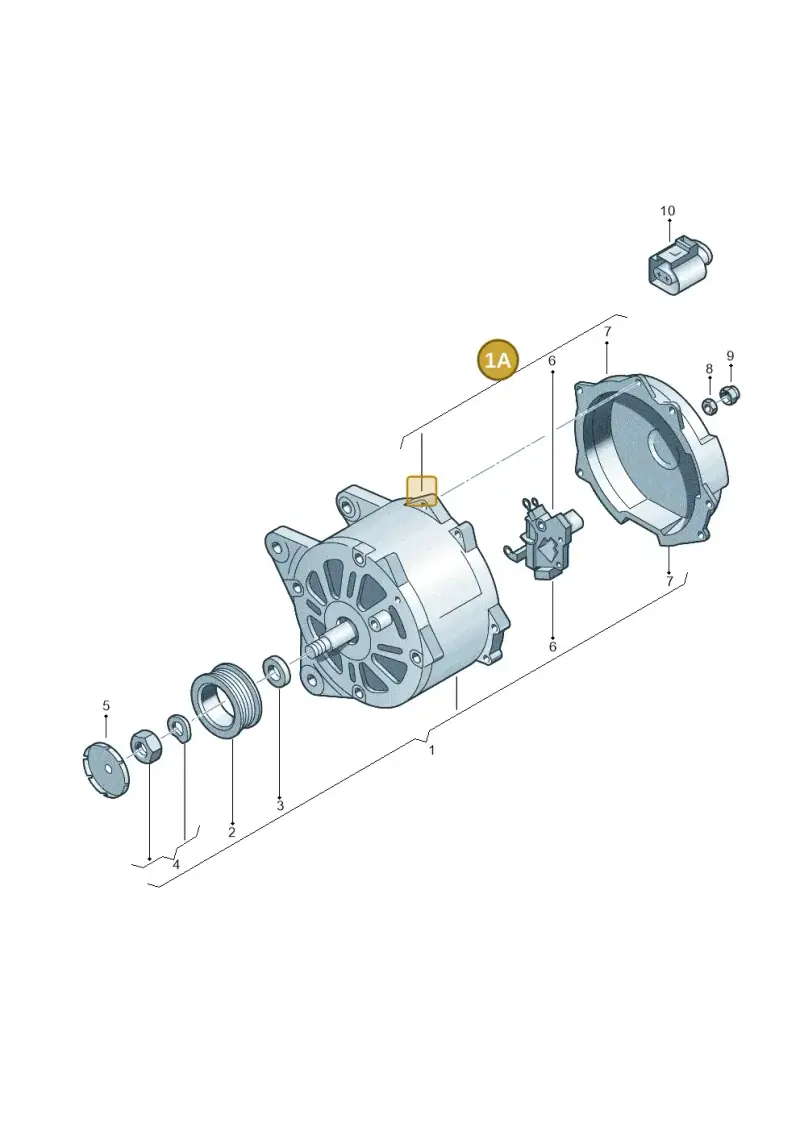 06J903023CX — Skoda Yeti (2013-2017) diagram 631903000, position 1A