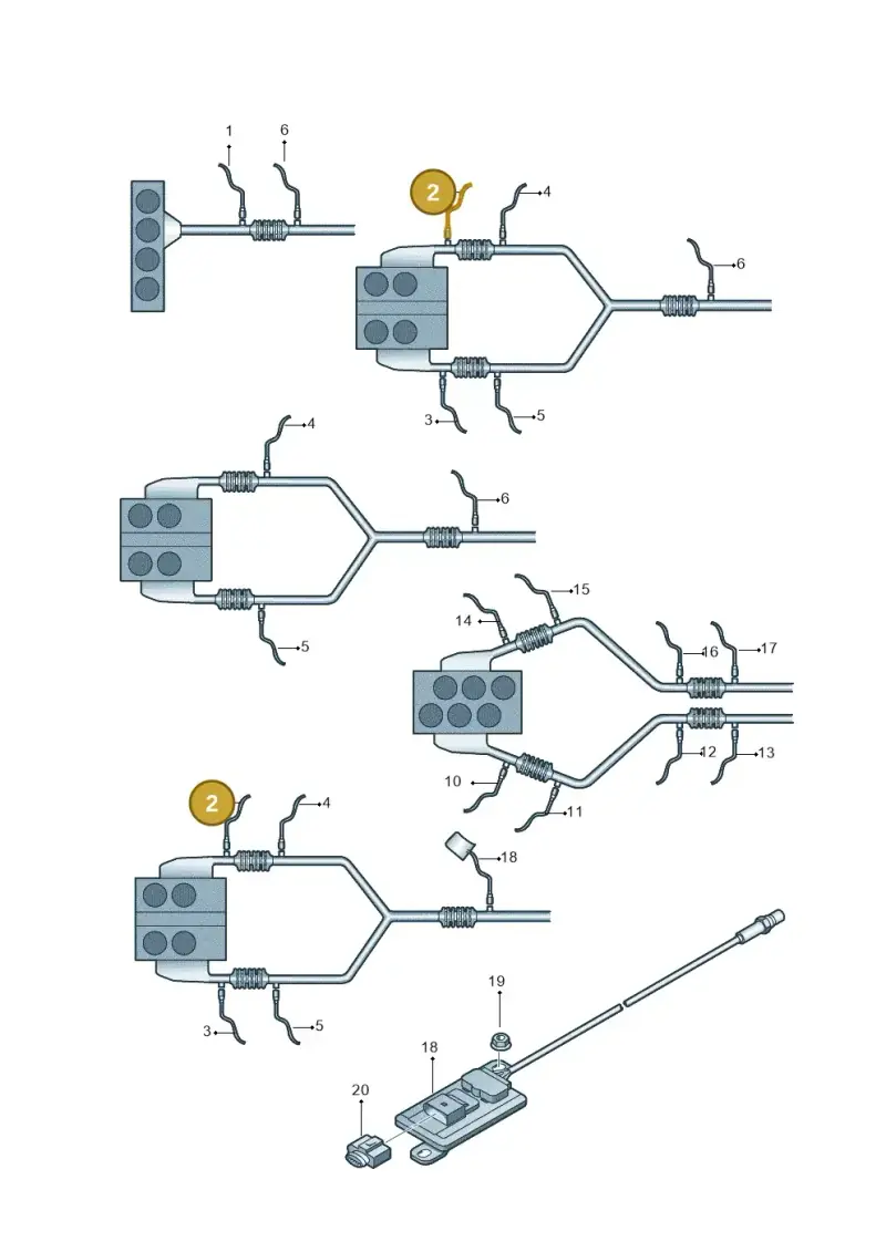 06J906262AA — Skoda Superb (2013-2015) diagram 632906100, position 2