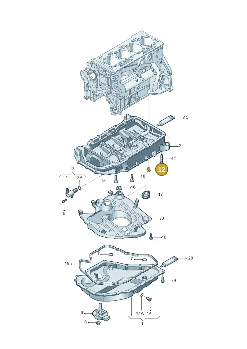 06K103035 — Skoda Kodiaq (2017-2022) diagram 809103450, position 12