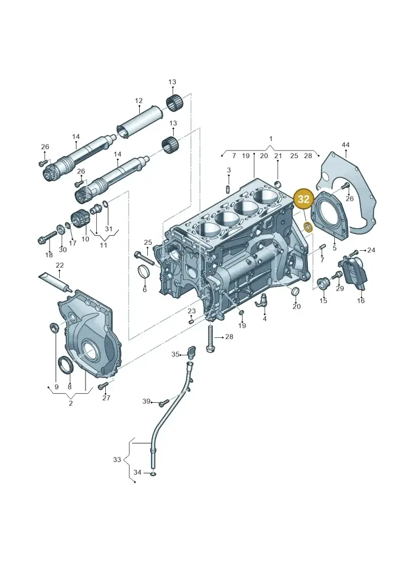 06K103085P — Skoda Kodiaq (2024-) diagram 746103100, position 32
