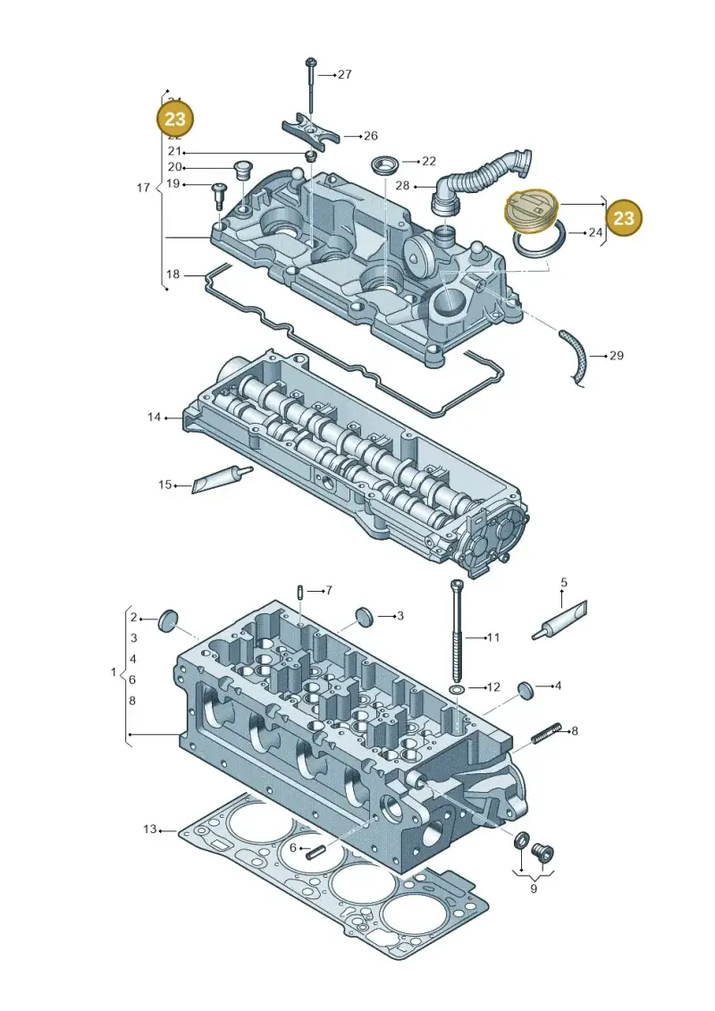 06K103485A — Skoda Kamiq (2019-) diagram 746103500, position 23