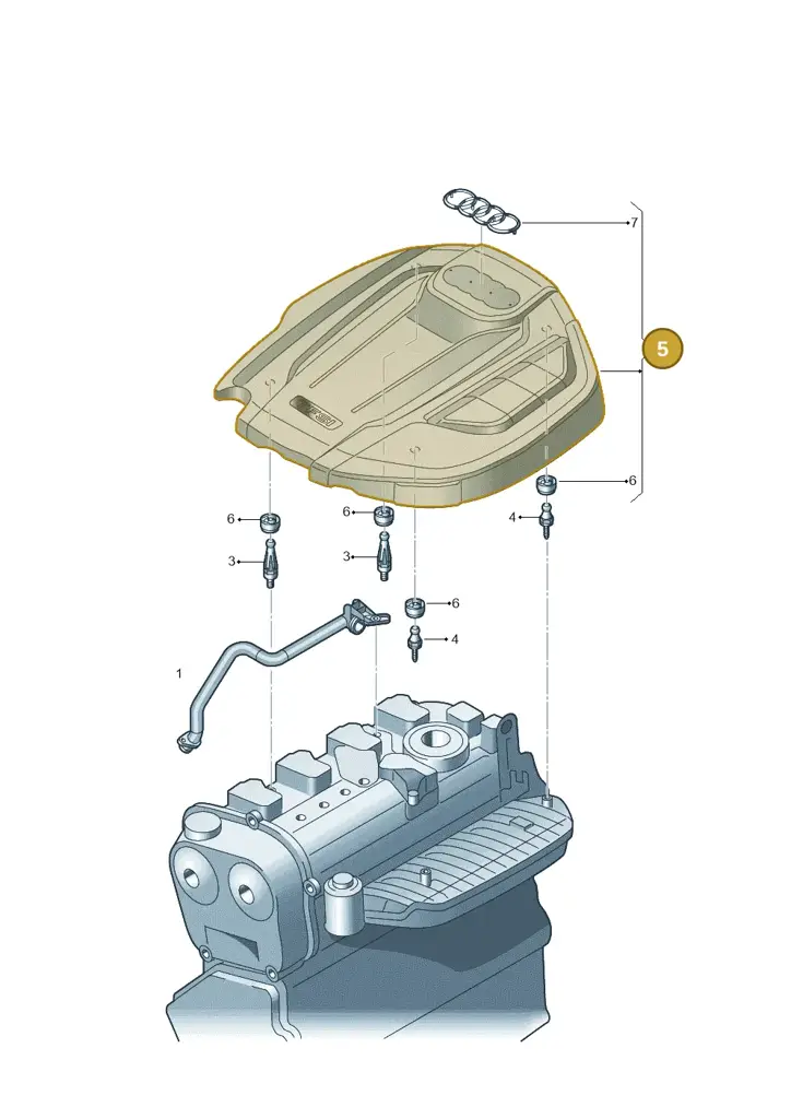 06K103925BR — Skoda Octavia (2017-2020) diagram 725103350, position 5