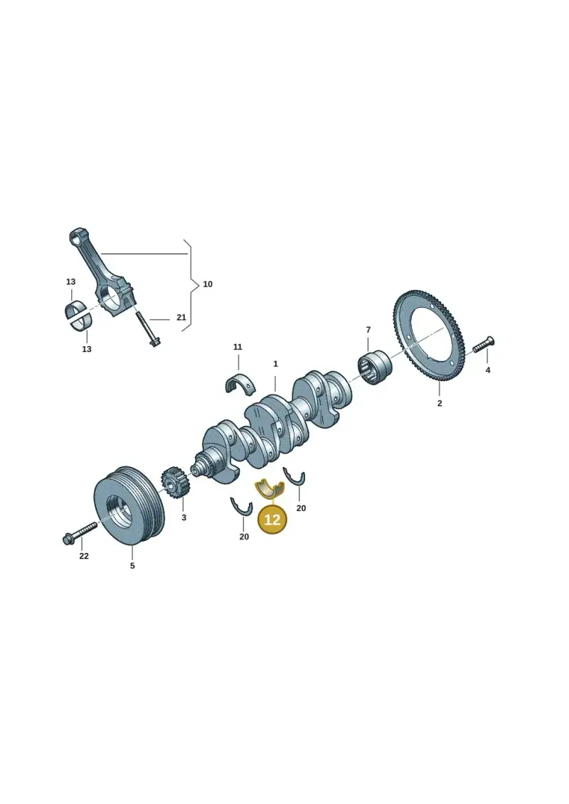 06K105591 — Skoda Octavia (2019-2024) diagram 5h0105030, position 12