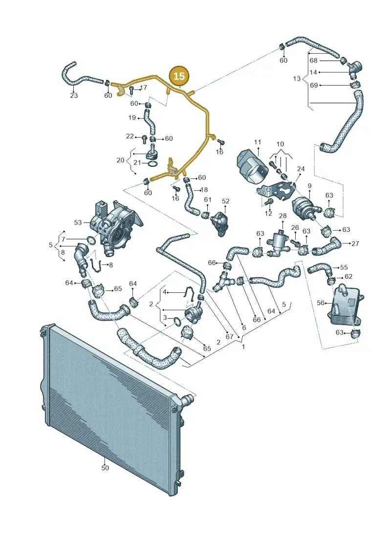 06K121075BH — Skoda Karoq (2017-2022) diagram 828121030, position 15